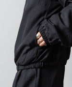 画像をギャラリービューアに読み込む, ssstein(シュタイン)のWOOL/SILK SHIRRED LIGHT ZIP JACKET - BLACKの公式通販サイトsession福岡セレクトショップ

