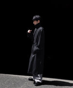画像をギャラリービューアに読み込む, ssstein(シュタイン)のWOOL FLANNEL OVERSIZED DOUBLE BREASTED COAT - BLACKの公式通販サイトsession福岡セレクトショップ
