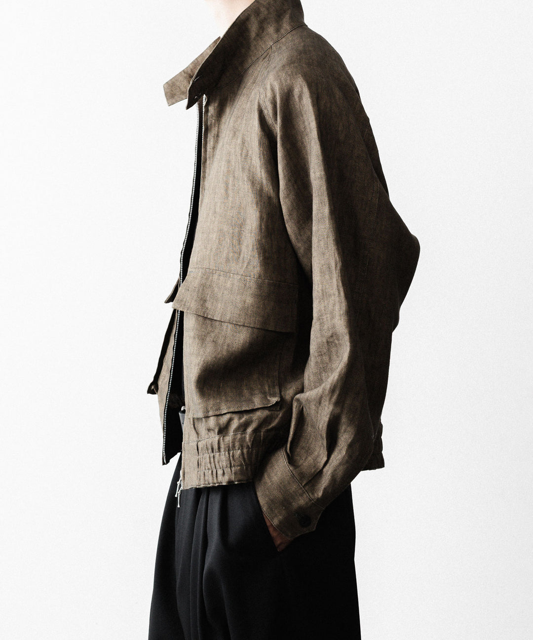 nakedgauge ネイキッドゲージのSUMI LINEN N48 BLOUSONのKHAKI公式通販サイトsession福岡セレクトショップ