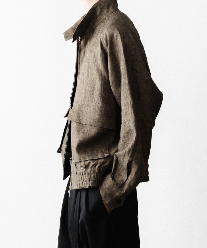 nakedgauge ネイキッドゲージのSUMI LINEN N48 BLOUSONのKHAKI公式通販サイトsession福岡セレクトショップ