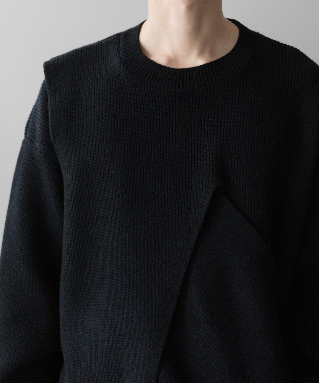 【stein】CROSSOVER KNIT LS - BLACK