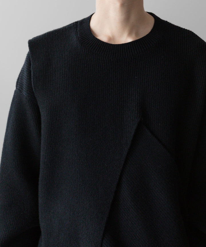 【stein】CROSSOVER KNIT LS - BLACK