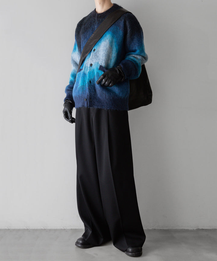 stein(シュタイン)の24SSコレクションGRADATION MOHAIR KNIT CARDIGANのBLUE BLACK GRADATION公式通販サイトsession福岡セレクトショップ