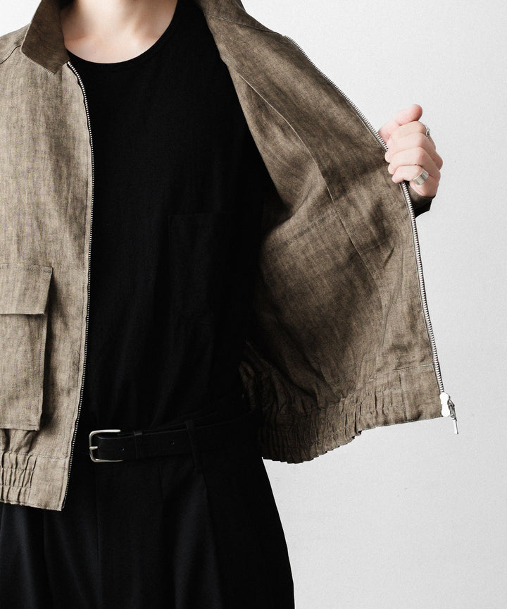 nakedgauge ネイキッドゲージのSUMI LINEN N48 BLOUSONのKHAKI公式通販サイトsession福岡セレクトショップ