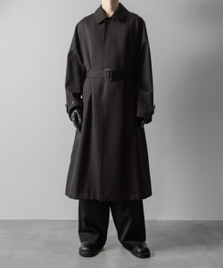 【ssstein】OVERSIZED BALMACAAN COAT - GINGHAM