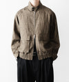 【nakedgauge】SUMI LINEN N48 BLOUSON - KHAKI