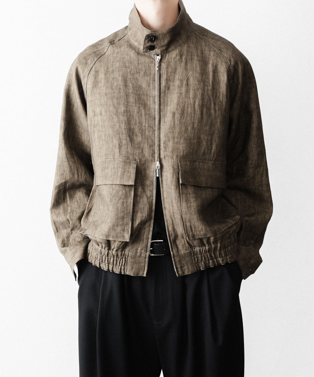 nakedgauge ネイキッドゲージのSUMI LINEN N48 BLOUSONのKHAKI公式通販サイトsession福岡セレクトショップ