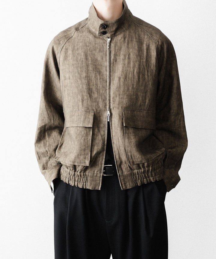 nakedgauge ネイキッドゲージのSUMI LINEN N48 BLOUSONのKHAKI公式通販サイトsession福岡セレクトショップ