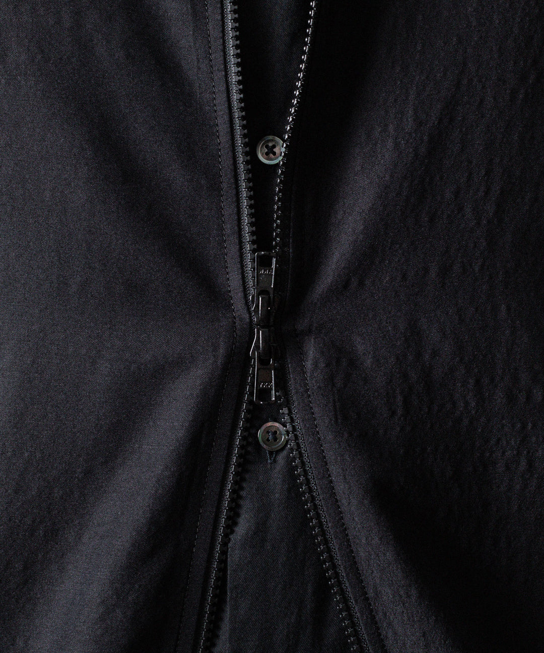 ssstein(シュタイン)のWOOL/SILK SHIRRED LIGHT ZIP JACKET - BLACKの公式通販サイトsession福岡セレクトショップ