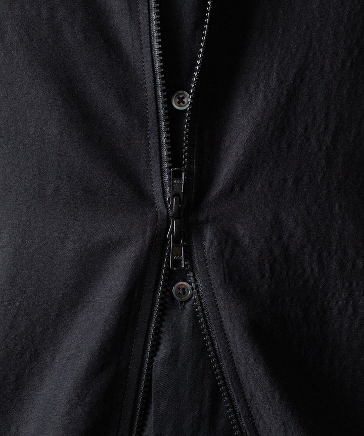 ssstein(シュタイン)のWOOL/SILK SHIRRED LIGHT ZIP JACKET - BLACKの公式通販サイトsession福岡セレクトショップ
