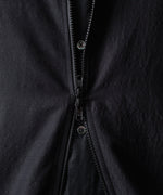 画像をギャラリービューアに読み込む, ssstein(シュタイン)のWOOL/SILK SHIRRED LIGHT ZIP JACKET - BLACKの公式通販サイトsession福岡セレクトショップ
