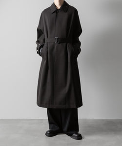 【ssstein】OVERSIZED BALMACAAN COAT - GINGHAM