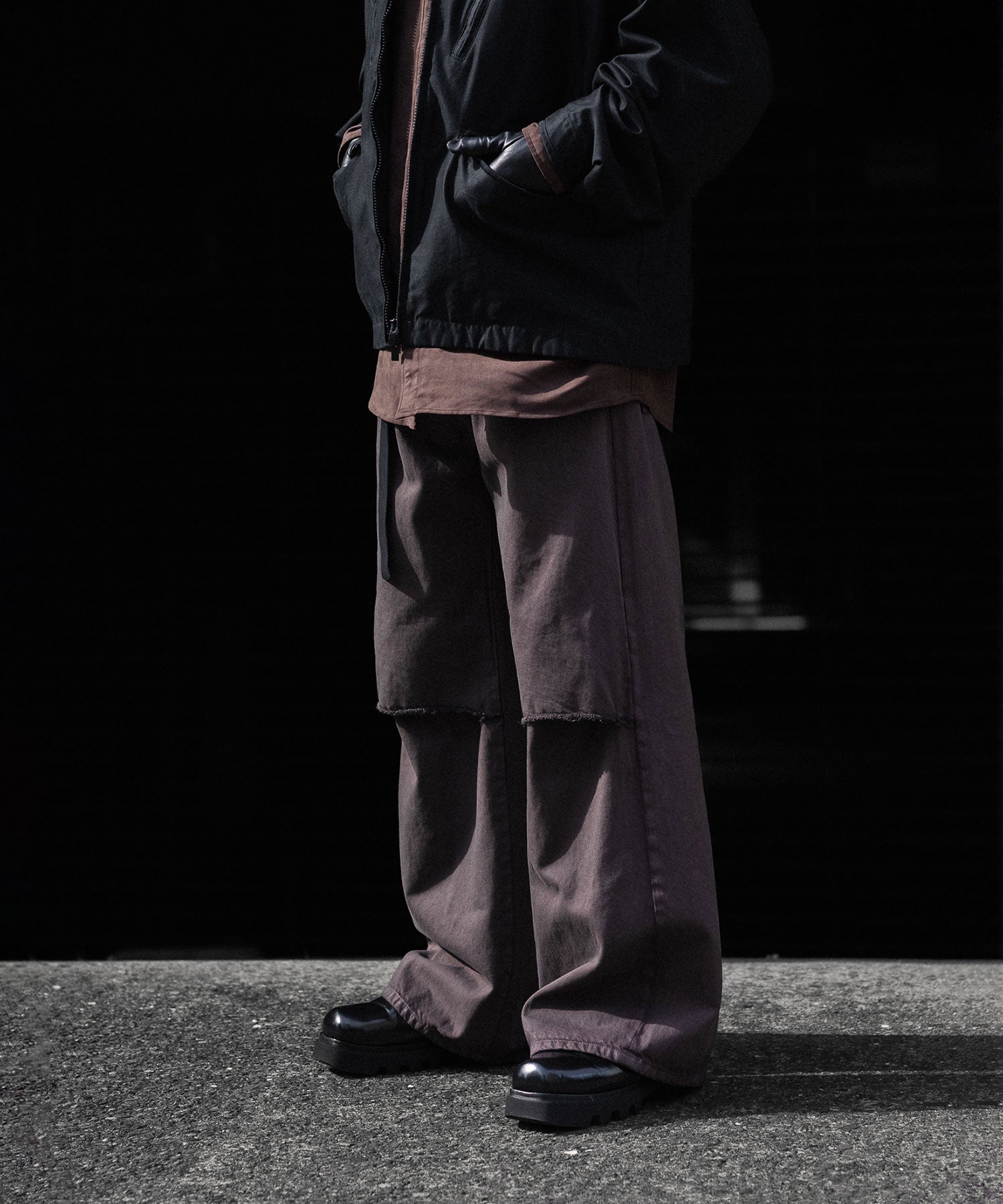 VEIN ヴェインの11OZ DENIM CUT OFF BAGGY TROUSERS - D.BROWNの公式通販サイトsession福岡セレクトショップ