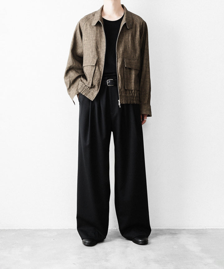nakedgauge ネイキッドゲージのSUMI LINEN N48 BLOUSONのKHAKI公式通販サイトsession福岡セレクトショップ