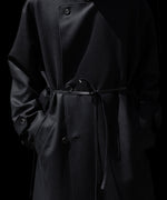 画像をギャラリービューアに読み込む, ssstein(シュタイン)のWOOL FLANNEL OVERSIZED DOUBLE BREASTED COAT - BLACKの公式通販サイトsession福岡セレクトショップ
