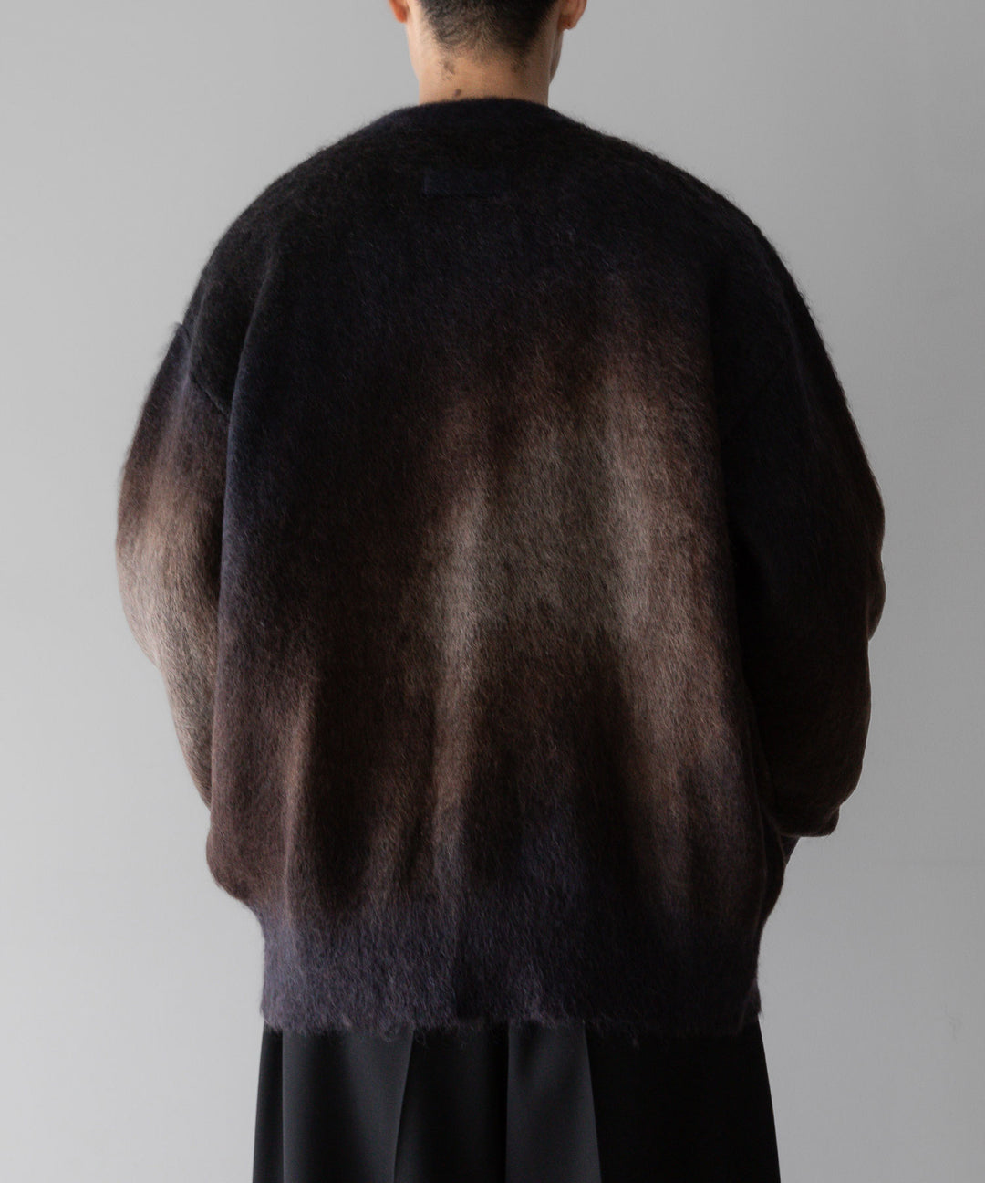 stein(シュタイン)の24SSコレクションGRADATION MOHAIR KNIT CARDIGANのCAMEL NAVY GRADATION公式通販サイトsession福岡セレクトショップ