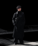 画像をギャラリービューアに読み込む, ssstein(シュタイン)のCOTTON SATIN OVERSIZED DOUBLE BREASTED COAT - BLACKの公式通販サイトsession福岡セレクトショップ
