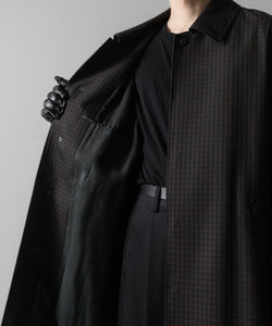 【ssstein】OVERSIZED BALMACAAN COAT - GINGHAM