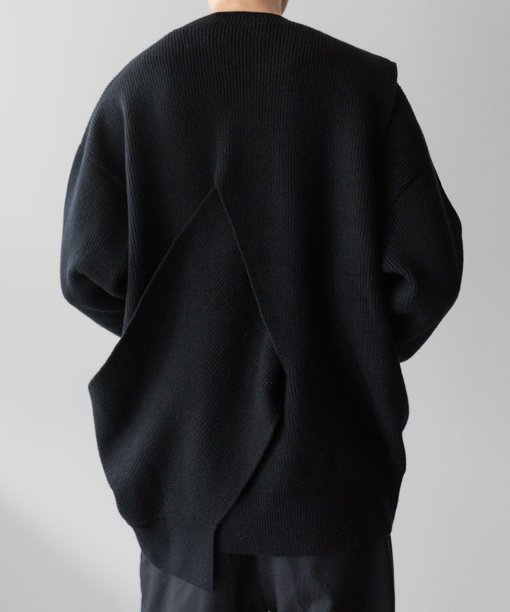 stein(シュタイン)の23AWコレクションCROSSOVER KNIT LSのBLACK