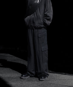 ssstein / シュタイン】VIS/LI/RA TWILL CARGO TROUSERS - BLACK