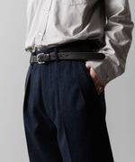 画像をギャラリービューアに読み込む, INTÉRIM(インテリム)のVIRGIN WOOL AND CASHMERE FLANNEL 2-TUCK STRAIGHT SLACKS - TOP NAVYの公式通販サイトsession福岡セレクトショップ
