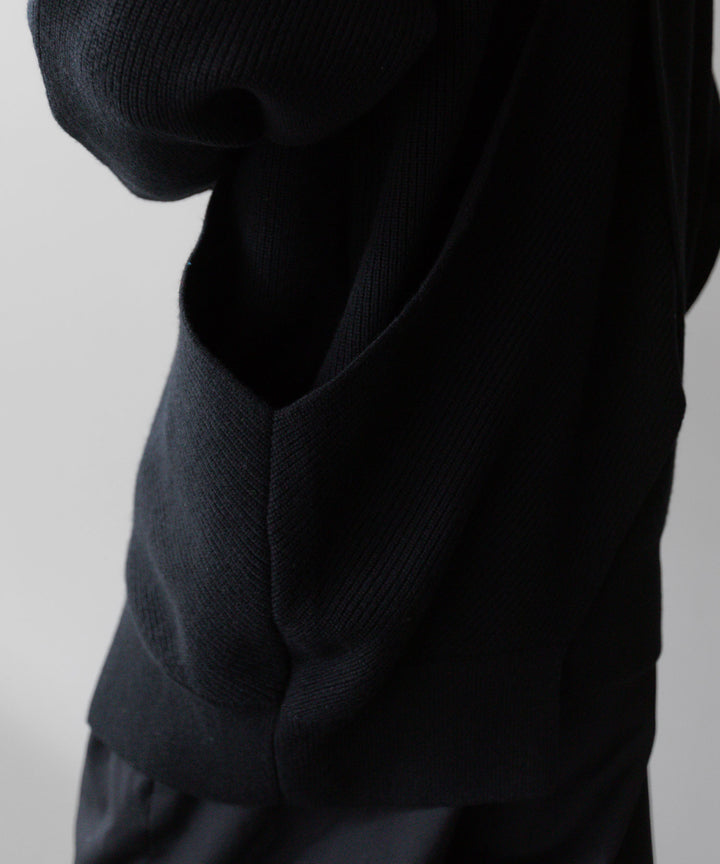 stein(シュタイン)の23AWコレクションCROSSOVER KNIT LSのBLACK