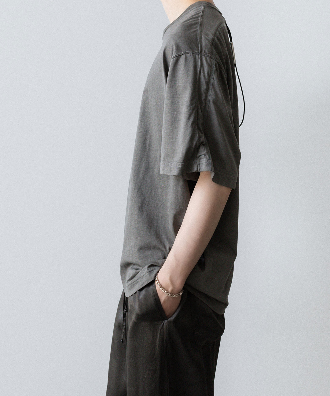 VEIN ヴェインの100/3 SUEDE JERSEY DISTRESSED VESSEL S/S TEE - GRAYの公式通販サイトsession福岡セレクトショップ
