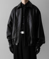 【ssstein】LEATHER ZIP SHORT JACKET - BLACK