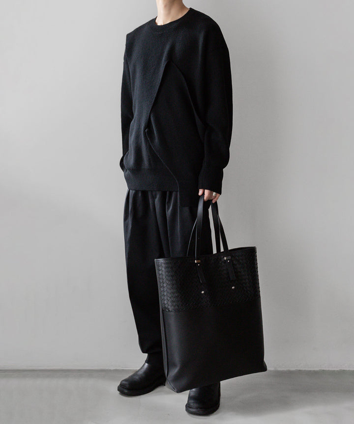 stein(シュタイン)の23AWコレクションCROSSOVER KNIT LSのBLACK