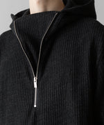 画像をギャラリービューアに読み込む, VEIN ヴェインのWO/PE QUARTER GAUGE KNIT HOODED PULLOVER SHIRT - X.GRAYの公式通販サイトsession福岡セレクトショップ
