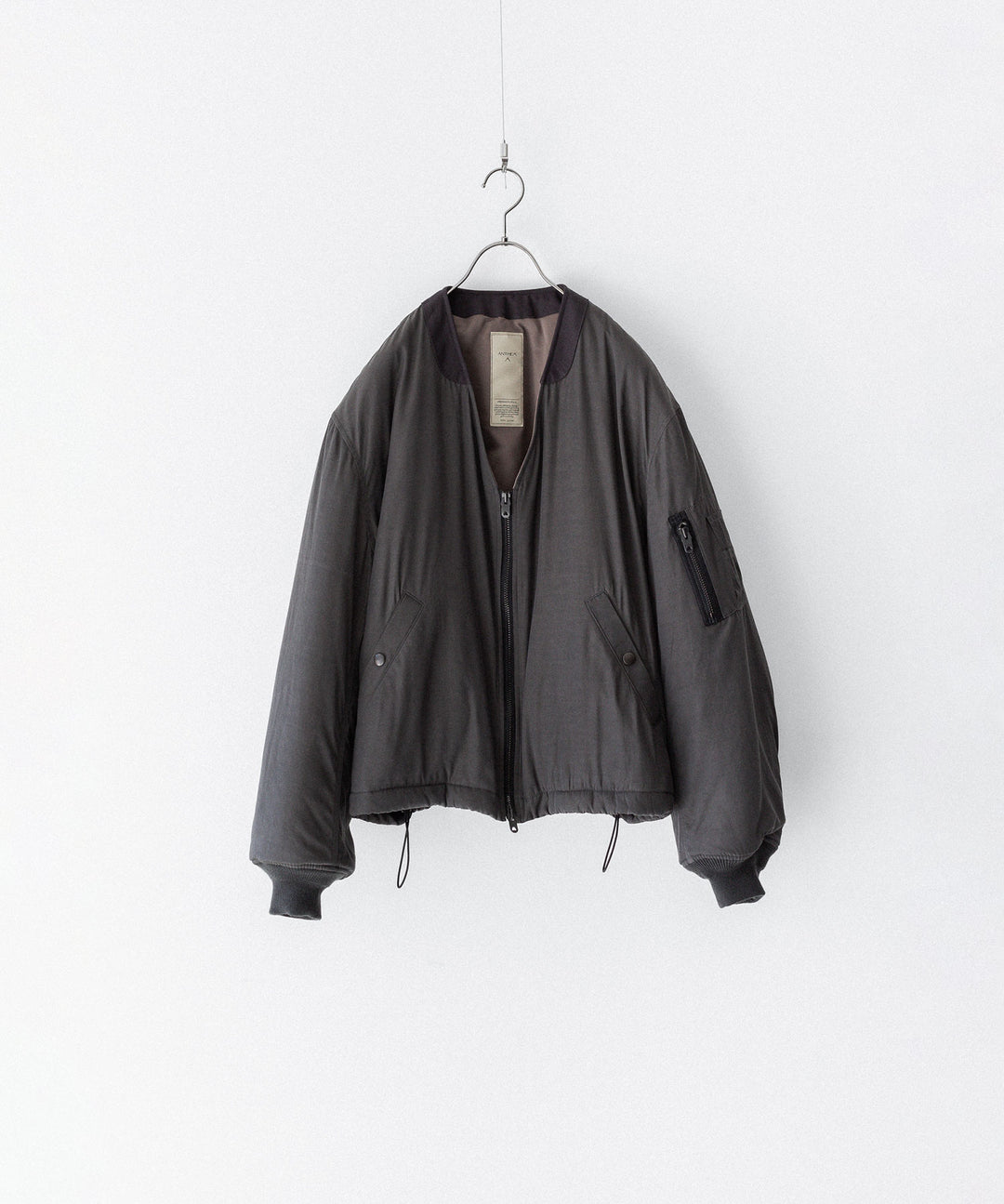ANTHEM A アンセムエー PIGMENT AND DYE PUFFER MILITARY BLOUSONのDUSTY BLACK 公式通販サイトsession福岡セレクトショップ