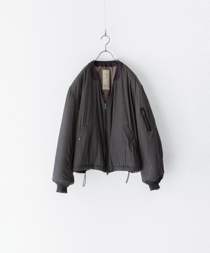 ANTHEM A アンセムエー PIGMENT AND DYE PUFFER MILITARY BLOUSONのDUSTY BLACK 公式通販サイトsession福岡セレクトショップ