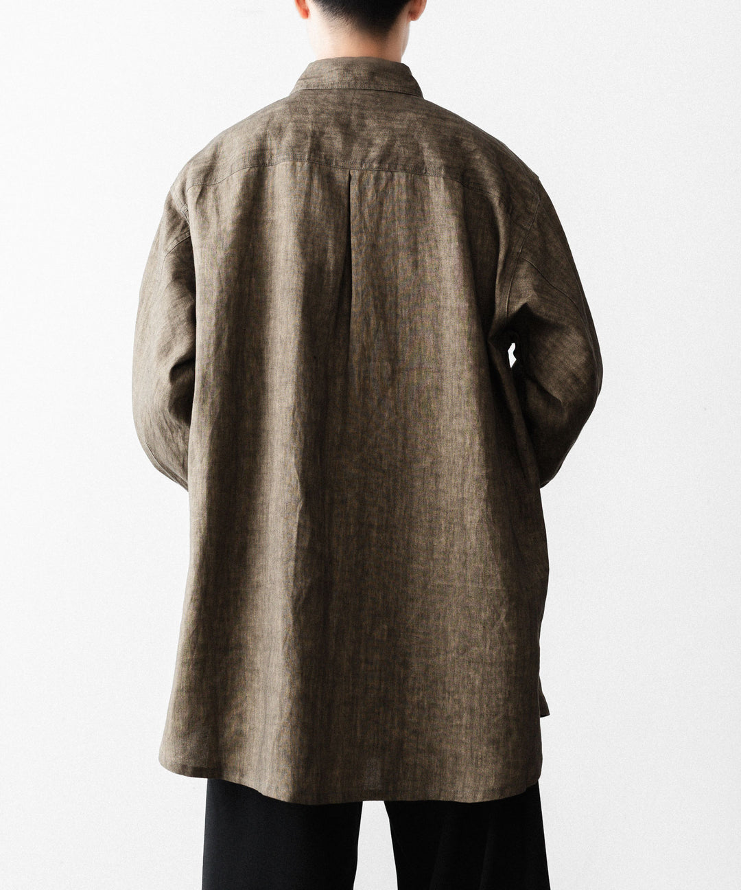 nakedgauge ネイキッドゲージのSUMI LINEN BIG SHIRTのKHAKI公式通販サイトsession福岡セレクトショップ
