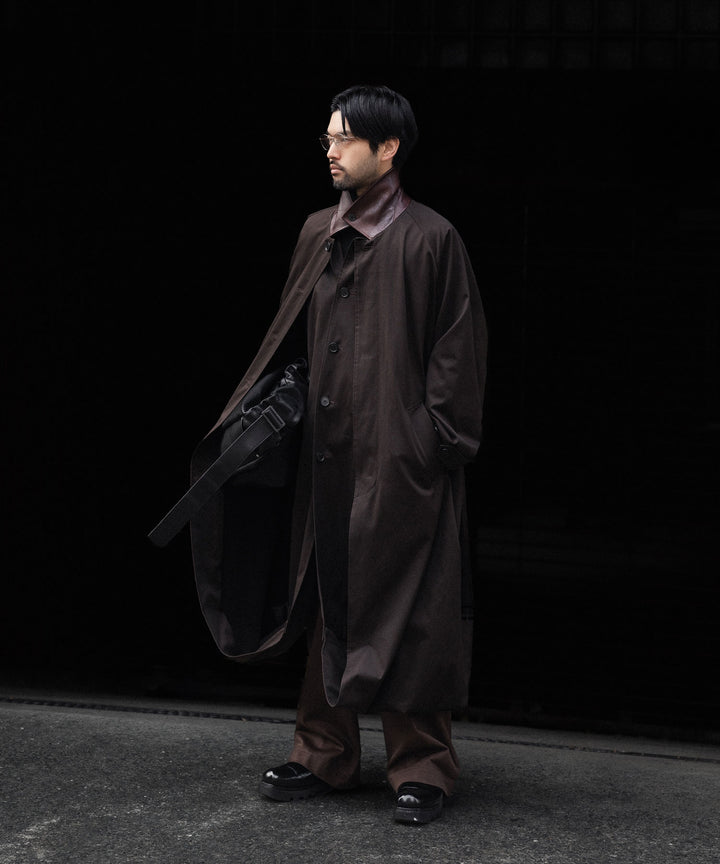 ssstein(シュタイン)のOVERSIZED LAYERED COMBINATION COAT - DARK BROWNの公式通販サイトsession福岡セレクトショップ