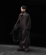 画像をギャラリービューアに読み込む, ssstein(シュタイン)のOVERSIZED LAYERED COMBINATION COAT - DARK BROWNの公式通販サイトsession福岡セレクトショップ
