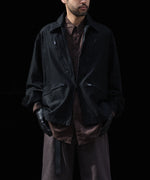 画像をギャラリービューアに読み込む, VEIN ヴェインのCOTTON MOLESKIN MILITARY JACKET - BLACKの公式通販サイトsession福岡セレクトショップ

