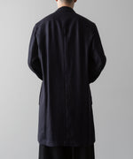 画像をギャラリービューアに読み込む, ato(アトウ)のSLUB YARN DOUBLE-BREASTED COAT - NAVY公式通販サイトsession福岡セレクトショップ
