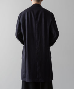 ato(アトウ)のSLUB YARN DOUBLE-BREASTED COAT - NAVY公式通販サイトsession福岡セレクトショップ