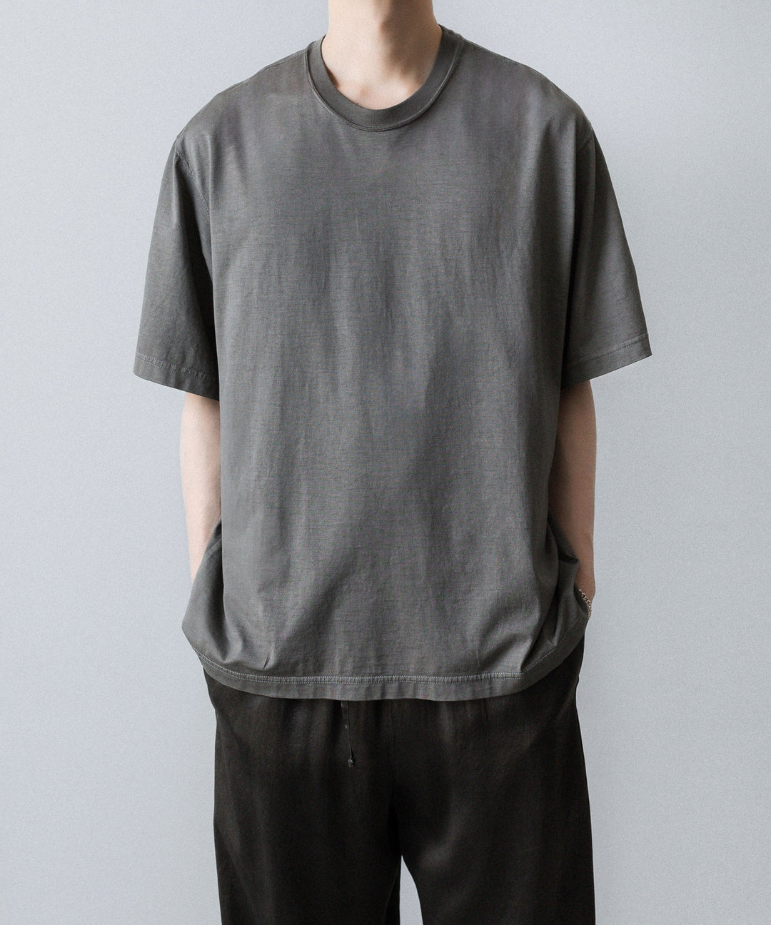 VEIN ヴェインの100/3 SUEDE JERSEY DISTRESSED VESSEL S/S TEE - GRAYの公式通販サイトsession福岡セレクトショップ