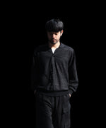 画像をギャラリービューアに読み込む, ssstein(シュタイン)のSLUB COTTON KNIT SKIPPER LS - BLACKの公式通販サイトsession福岡セレクトショップ
