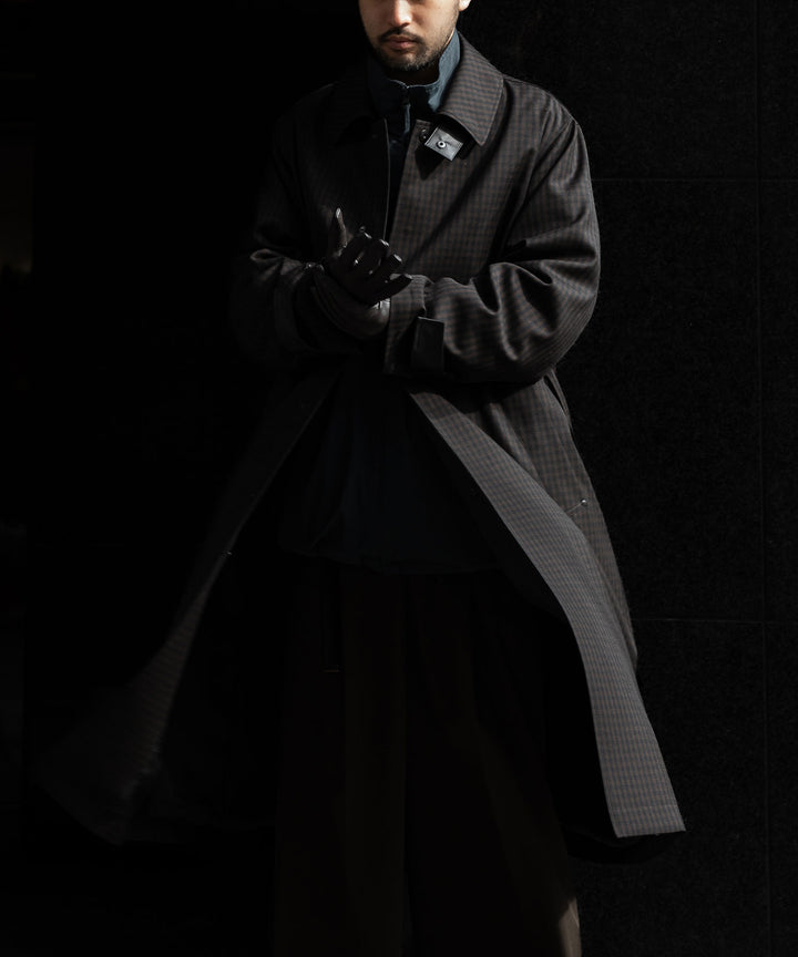 【stein】シュタイン 24SS OVERSIZED BALMACAAN COAT - GINGHAM sessionセッション福岡セレクトショップ 公式通販サイト