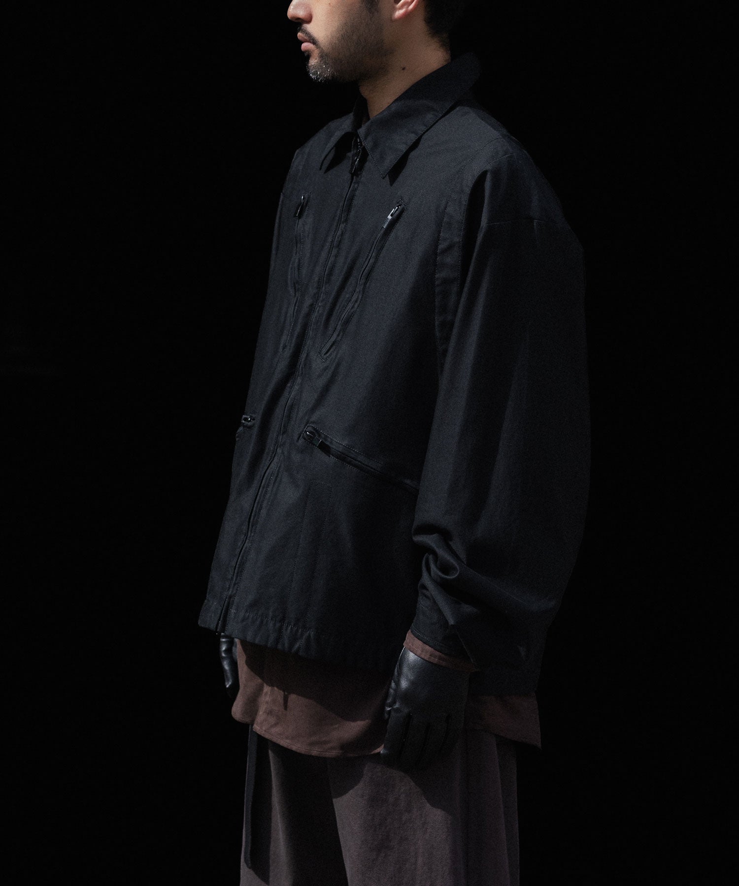 VEIN ヴェインのCOTTON MOLESKIN MILITARY JACKET - BLACKの公式通販サイトsession福岡セレクトショップ
