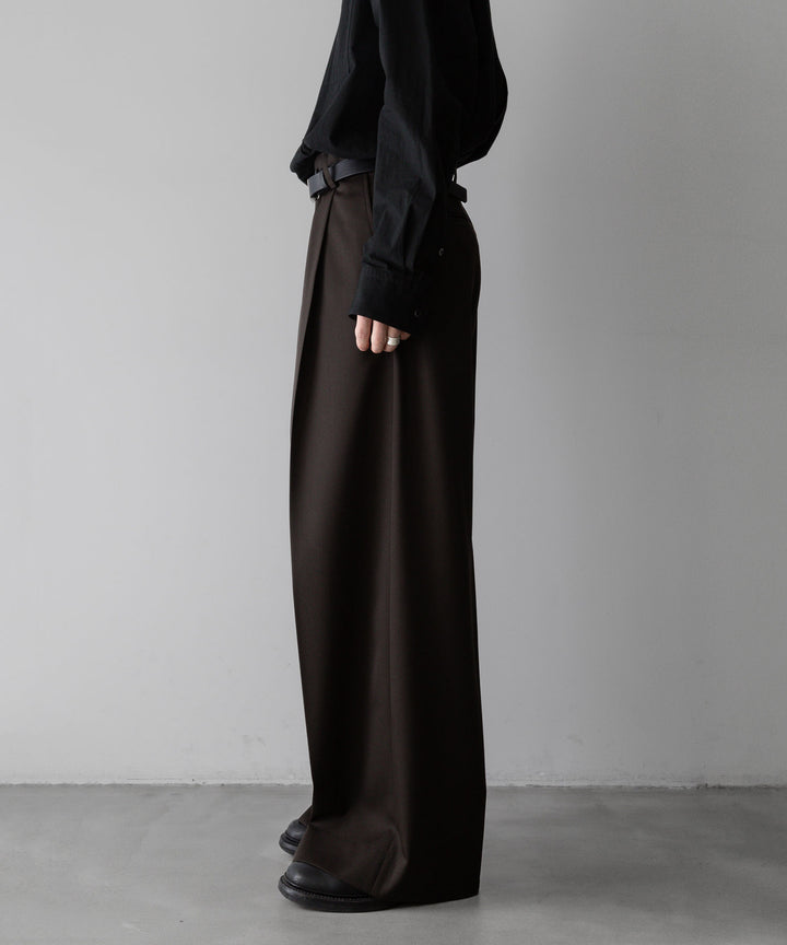 stein(シュタイン)の24SSコレクションEXTRA WIDE TROUSERS のMILITARY KHAKI sessionセッション福岡セレクトショップ 公式通販サイト