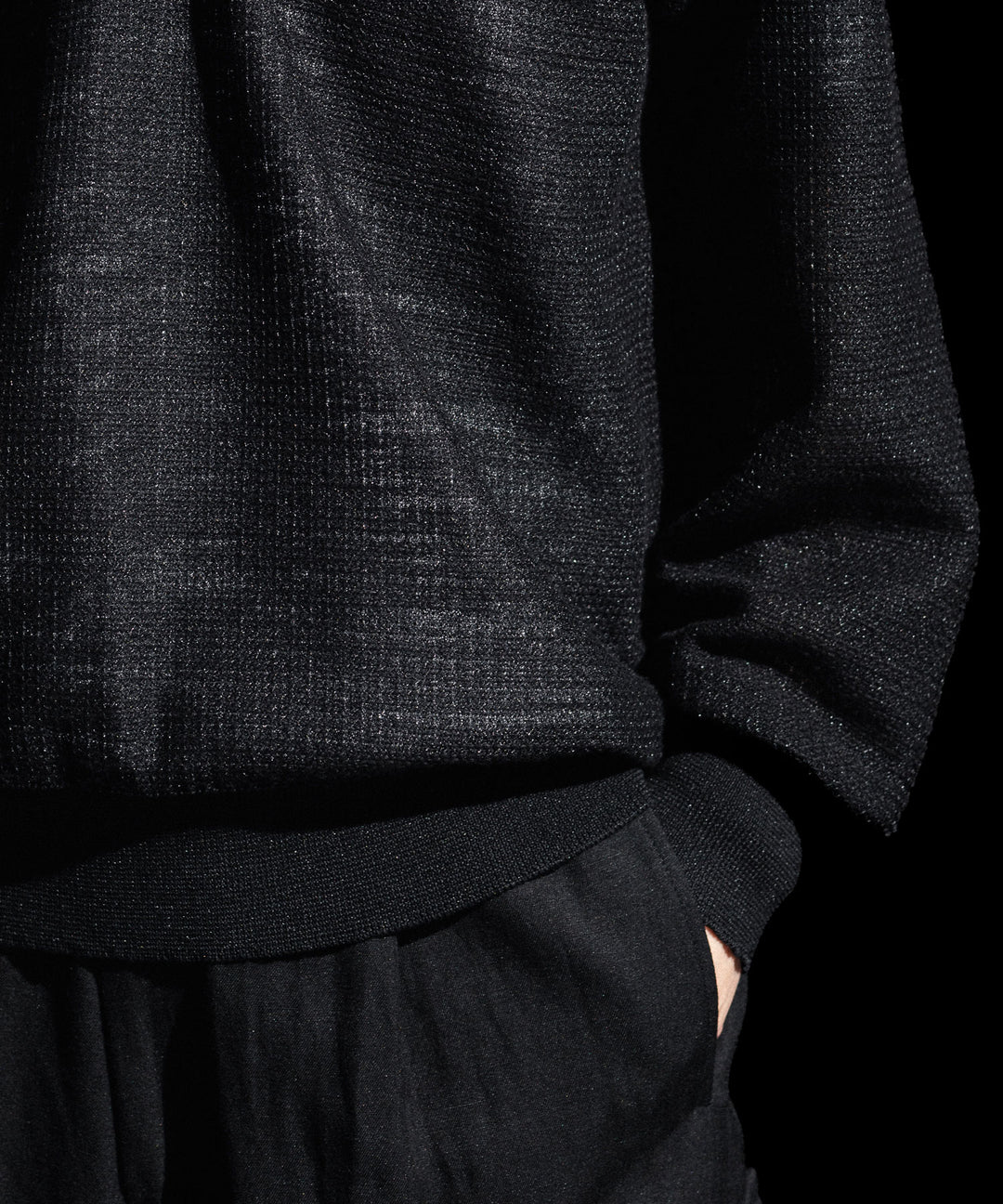 ssstein(シュタイン)のSLUB COTTON KNIT SKIPPER LS - BLACKの公式通販サイトsession福岡セレクトショップ