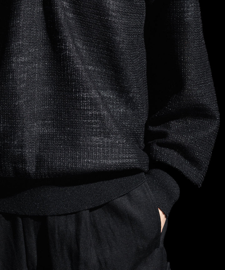 ssstein(シュタイン)のSLUB COTTON KNIT SKIPPER LS - BLACKの公式通販サイトsession福岡セレクトショップ