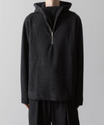 画像をギャラリービューアに読み込む, VEIN ヴェインのWO/PE QUARTER GAUGE KNIT HOODED PULLOVER SHIRT - X.GRAYの公式通販サイトsession福岡セレクトショップ
