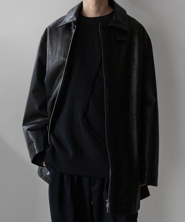 stein(シュタイン)の23AWコレクションCROSSOVER KNIT LSのBLACK