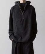 画像をギャラリービューアに読み込む, VEIN ヴェインのWO/PE QUARTER GAUGE KNIT HOODED PULLOVER SHIRT - X.GRAYの公式通販サイトsession福岡セレクトショップ
