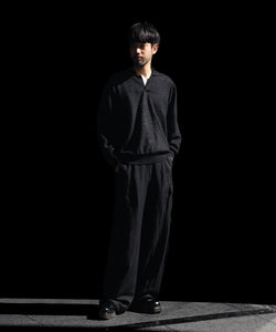ssstein / シュタイン】VIS/LI/RA TWILL CARGO TROUSERS - BLACK