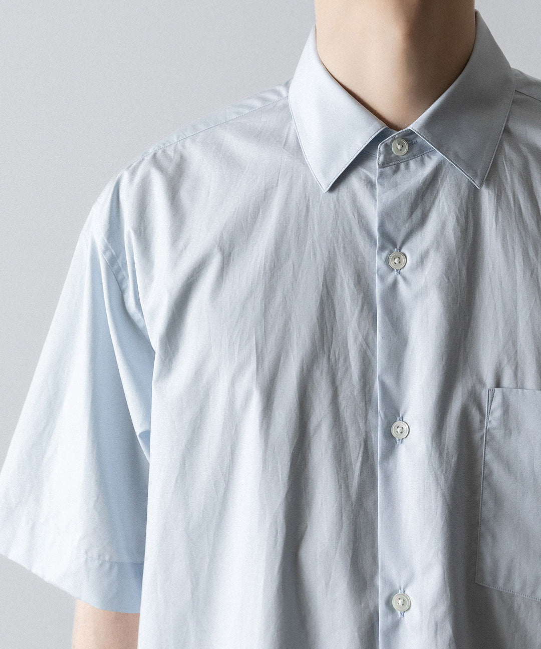 ssstein(シュタイン)のOVERSIZED SS SHIRT - OFF BLUEの公式通販サイトsession福岡セレクトショップ